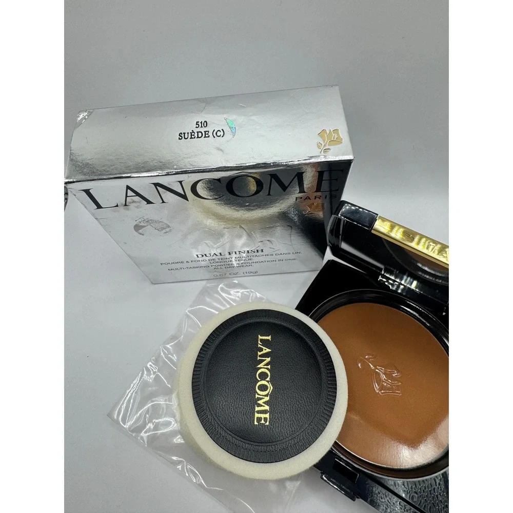 Lancome Dual Finish Multi-Tasking Powder Foundation 510 Suede NEW
